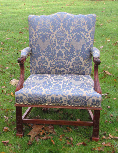 Chippendale Upholstered Armchair