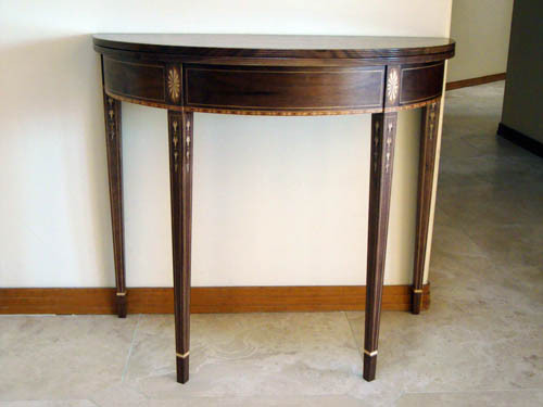 Demilune Card Table